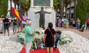 24/05/2022.Acto en memoria del asesinato de Blas Infante, considerado 'Padre de la Patria andaluza', organizado por la Fundación Blas Infante, en el kilómetro 4 de la antigua carretera de Carmona, en la Gota de Leche, a 10 de agosto del 2020.
