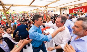 Pedro Sánchez y Juan Espadas, en Cuevas del Almanzora (Almería).