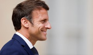 10/06/2022 El presidente de Francia, Emmanuel Macron, en el Palacio del Eliseo, en París