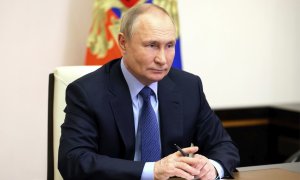 02/07/2022 El presidente ruso, Vladimir Putin, durante una videoconferencia, a 31 de mayo de 2022.