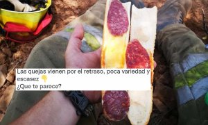 Esta es la 'comida' que reciben los bomberos que combaten los incendios en Castilla y León y su mensaje desesperado al chef José Andrés