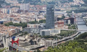 Imagen desde las alturas de la ciudad de Bilbao, en el País Vasco.