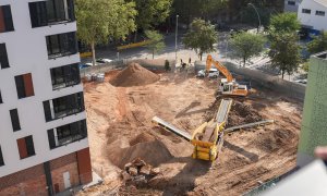 09/2022 - Obras de una de las nuevas promociones de vivienda social para personas mayores puesta en marcha por el Ajuntament de Barcelona.
