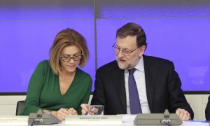 Mariano Rajoy y María Dolores de Cospedal, en una reunión del Comité Ejecutivo del PP en diciembre de 2015.