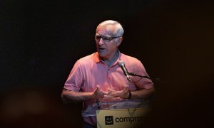 El alcalde de València y portavoz de Compromís por València, Joan Ribó, interviene en la Asamblea de Compromís, en el Teatre El Micalet, a 20 de septiembre de 2022.