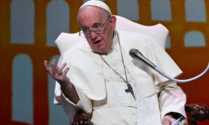 El Papa Francisco, durante la conferencia 'La economía de Francisco' el 24 de septiembre de 2022.