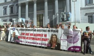 Las víctimas del Alvia vuelven a exigir frente al Congreso una investigación independiente