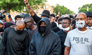 Kanye West durante una de las protestas por el asesinato de George Floyd-04/06/2020