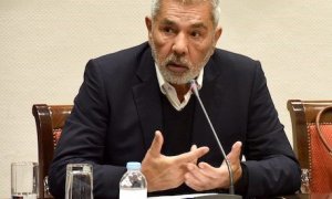 José Miguel Rodríguez Fraga, alcalde de Adeje (Tenerife) y presidente del PSOE de Canarias, durante un acto de la Alianza de Municipios Turísticos de Sol y Playa de España (AMT), que preside.