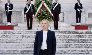 La primera ministra italiana, Giorgia Meloni, durante un acto en Roma, a 29 de octubre de 2022.