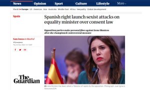 'The Guardian' denuncia los ataques machistas a Irene Montero, ministra de Igualdad