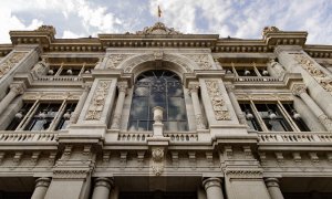 Fachada del edificio del Banco de España, en la madrileña calle de Alcalá. E.P./Eduardo Parra