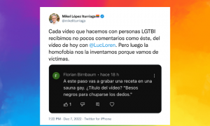 Mikel López Iturriaga retrata el odio que sufren las personas LGTBI en las redes sociales