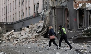 Bombardeo en Kiev