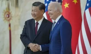 El presidente de EEUU, Joe Biden, y el presidente de China, Xi Jinping, durante el G20 celebrado el 14 de noviembre de 2022 en Indonesia.