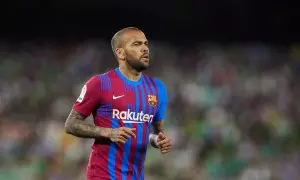 El exfutbolista del Barcelona Dani Alves en un partido contra el Betis el pasado 7 de mayo de 2022.