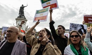 05/02/2022. Protestas contra el Gobierno de Irán, a 16 de enero de 2023, en París.