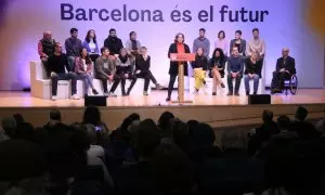 11/02/2023 - Ada Colau durant la presentació dels 20 primers candidats de la llista de Barcelona en Comú per a les eleccions municipals.