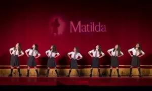 Escenificación de 'Matilda', un musical basado en la famosa novela de Roald Dahl, en Madrid. Imagen de Archivo.