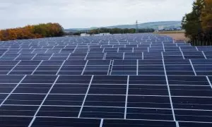 Paneles solares de Exiom, en el municipio francés de Rouillac.