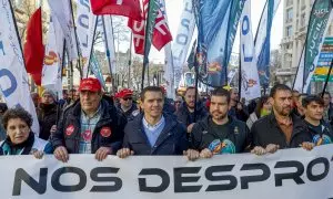 Manifestación 'Contra la reforma de la ley de seguridad ciudadana' convocada por JUPOL, JUSAPOL y JUCIL en Madrid. EFE/Daniel González