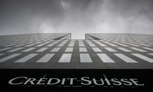 Fotografía de archivo del banco Credit Suisse en Zurich, Suiza, el 21 de febrero del 2022.
