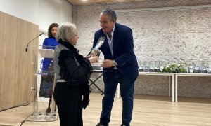 El concejal Javier Ramírez (PP) en una entrega de premios en un centro de mayores en diciembre de 2022