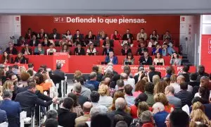 Imagen de la última reunión del Comité Federal del PSOE, el pasado marzo, en Madrid.