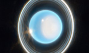 La imagen de Urano tomada por el telescopio Webb.