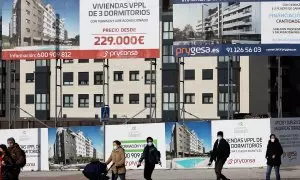 Una promoción de viviendas en Madrid.