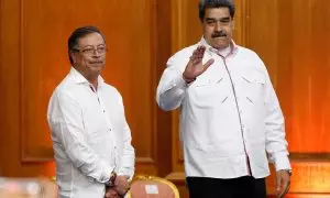 El presidente de Venezuela, Nicolás Maduro, y el de Colombia, Gustavo Petro, en un encuentro bilateral celebrado en noviembre de 2022.