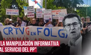 En pie de guerra contra Feijóo: trabajadores de la tele y radio pública gallegas claman en el Senado contra la manipulación
