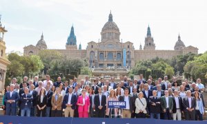 Els caps de llista de la majoria de municipis on es presentarà Valents en un acte a Barcelona.