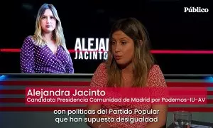 Alejandra Jacinto: "Madrid tiene posibilidades de cambio si y solo si Podemos-IU-AV obtiene unos buenos resultados el 28M"
