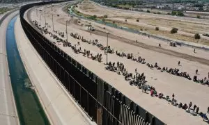 Migrantes en la frontera con EEUU
