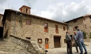 19/05/2023 - Una imatge de Gisclareny, al Berguedà, el poble menys poblat de Catalunya.
