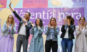 Mitin campaña electoral de Podemos