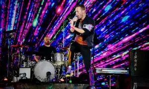 Coldplay ahir a l’Estadi Olímpic.