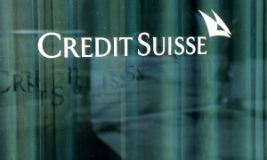 El logo de Credit Suisse en una oficina en Ginebra (Suiza). REUTERS/Denis Balibouse
