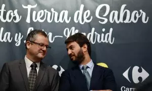 El consejero de Agricultura, Ganadería y Desarrollo Rural de la Junta de Castilla y León, Gerardo Dueñas, y el vicepresidente de la Junta de Castilla y León, Juan García-Gallardo.