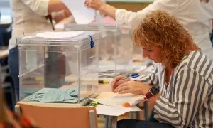 28/06/2023 - Una mesa electoral, a 28 de mayo de 2023, en Palma, Mallorca.