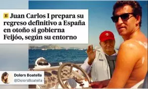 Cachondeo con la noticia de que Juan Carlos I podría volver a España si gobierna Feijóo: "La reina Sofía votando a Sumar"