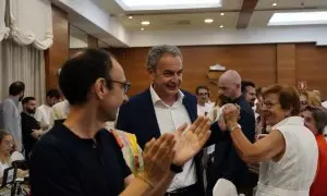 Zapatero en Salamanca en la campaña de Pedro Sánchez