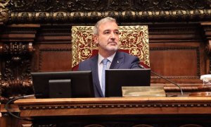 28/07/2023 - L'alcalde de Barcelona, Jaume Collboni, en el ple municipal de juliol.