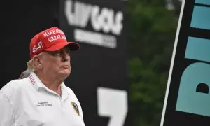 El expresidente de EEUU Donald Trump durante un torneo de golf en Bedminster, a 10 de agosto de 2023.