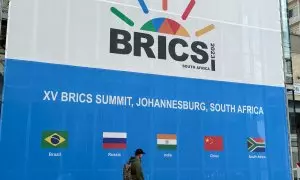 El centro de convenciones Sandton, en Johannesburgo, donde será la cumbre entre los países BRIC