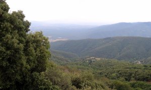 Vista del Montseny des del mirador de les Guaitadores