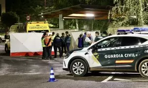 Fotografía del atropello múltiple en el centro de salud de Haro (La Rioja)