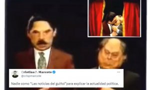 Recuperan el morreo de Aznar a Pujol de 'los guiñoles': "Nadie como ellos para explicar la actualidad política"