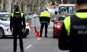 Imagen de archivo de la Policía Local de Málaga, a 15 de abril de 2020.